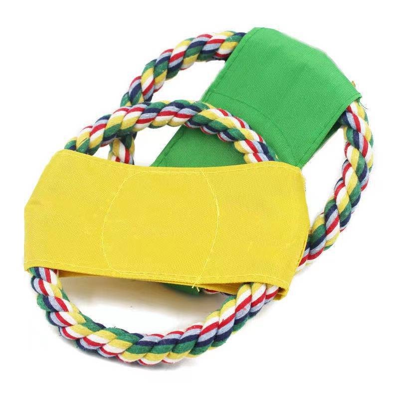 Đồ chơi - Đĩa bay huấn luyện vải quấn dây thừng cho chó mèo - Ảnh 9