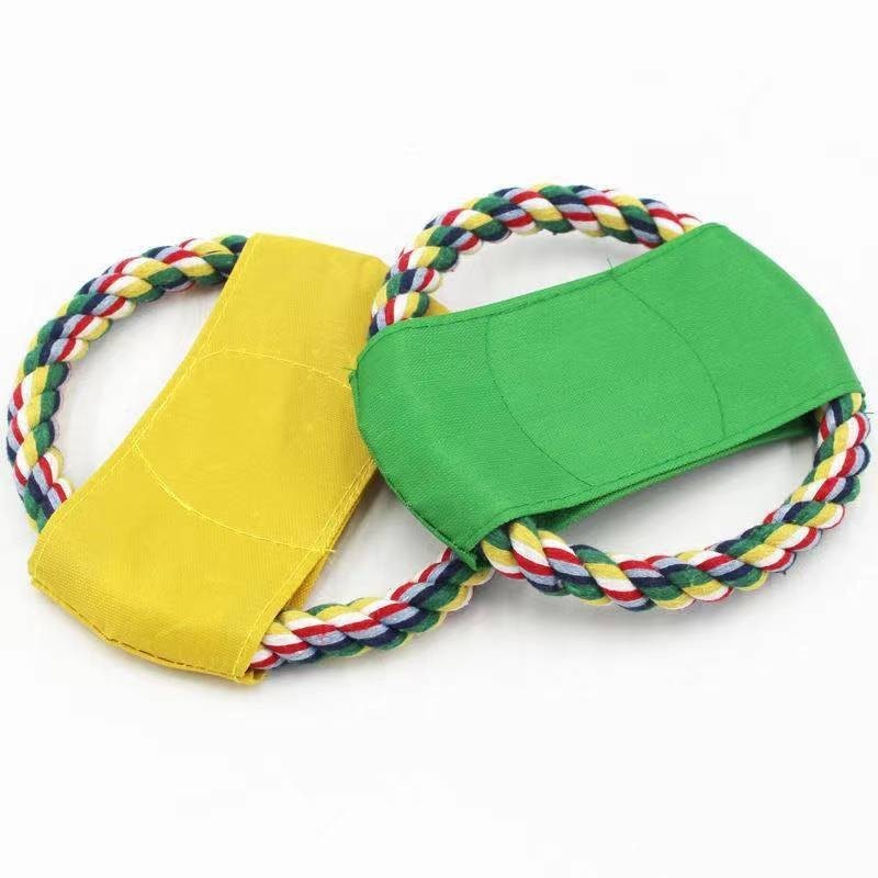 Đồ chơi - Đĩa bay huấn luyện vải quấn dây thừng cho chó mèo - Ảnh 6