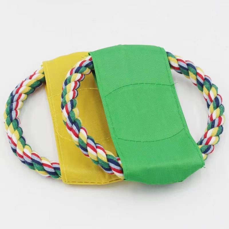 Đồ chơi - Đĩa bay huấn luyện vải quấn dây thừng cho chó mèo - Ảnh 5