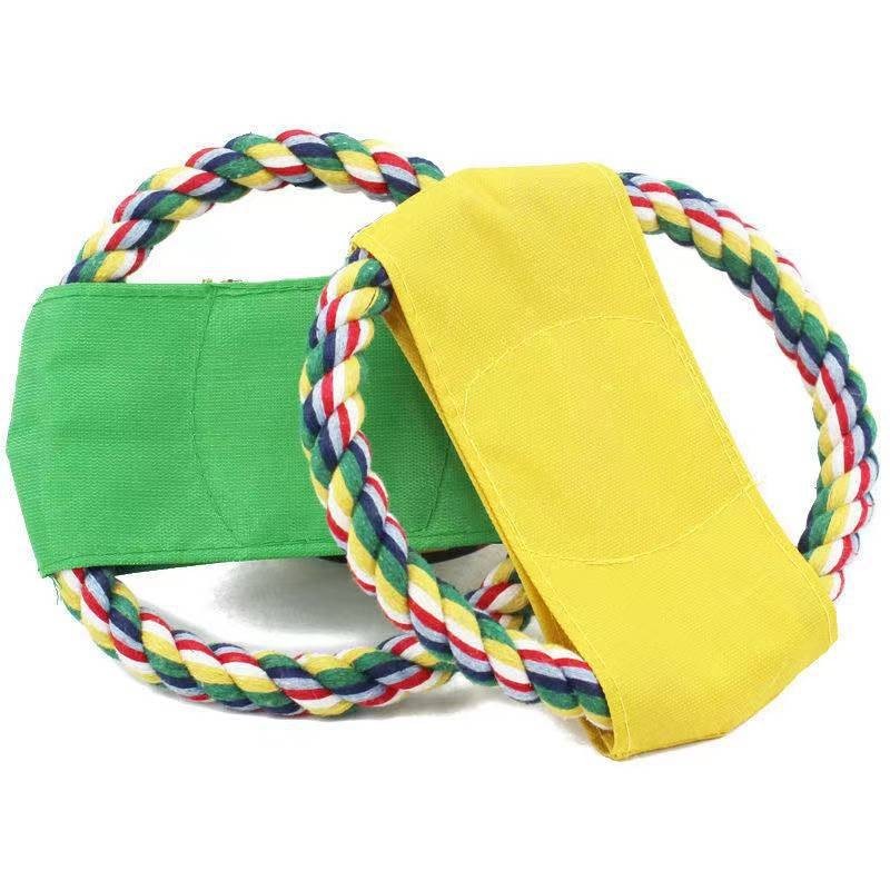 Đồ chơi - Đĩa bay huấn luyện vải quấn dây thừng cho chó mèo - Ảnh 8