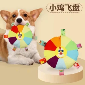 Đồ chơi sang trọng cho chó Huấn luyện thú cưng Frisbee corgi Teddy Sound Ring Toy