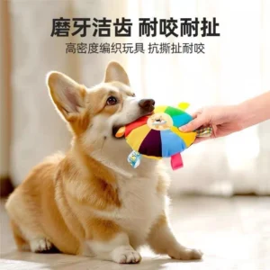 Alternative view of Đồ chơi sang trọng cho chó Huấn luyện thú cưng Frisbee corgi Teddy Sound Ring Toy