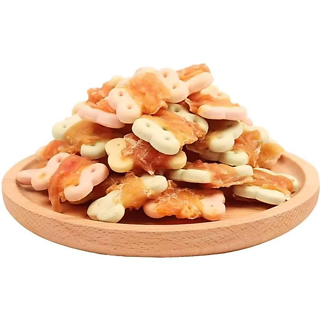 Snack bánh thưởng 50GRAM cho chó - Dạng bánh quy cuộn thịt gà , phần thưởng huấn luyện chó - Ảnh 4