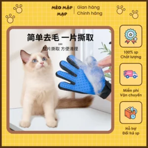 GĂNG TAY CHẢI LÔNG CHO CHÓ MÈO. LẤY LÔNG CHẾT CỰC TỐT