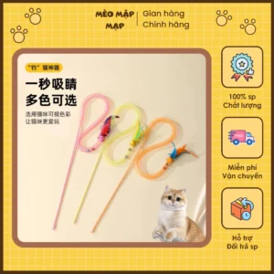 Cần Câu Đồ Chơi Cho Mèo, Giúp Boss Và Sen Thư Giãn Sau Một Ngày Mệt Mỏi