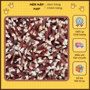 Đồ ăn nhẹ 50GRAM cho chó hương thịt vịt gói bánh quy xương nhỏ