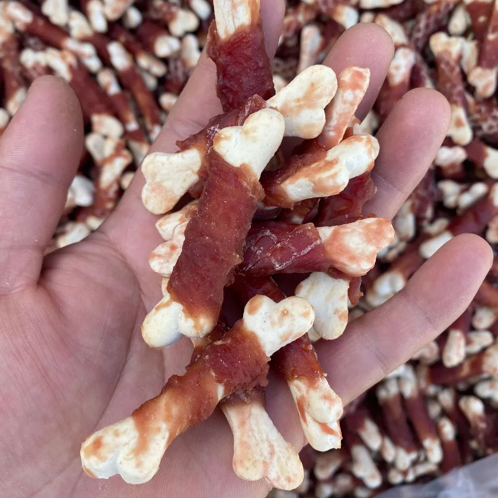 Đồ ăn nhẹ 50GRAM cho chó hương thịt vịt gói bánh quy xương nhỏ - Ảnh 3