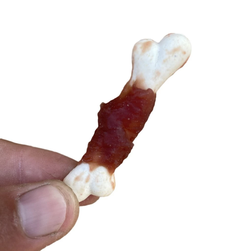 Đồ ăn nhẹ 50GRAM cho chó hương thịt vịt gói bánh quy xương nhỏ - Ảnh 4