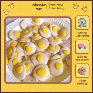 Bánh Sữa Dê Sấy Lòng Đỏ Trứng Cho Thú Cưng 50GRAM - Bánh Thưởng Dinh Dưỡng Cho Chó Mèo