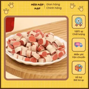 Thịt Cuộn 50GRAM Cho Chó Mèo Thức Ăn Thưởng Bổ Sung Dinh Dưỡng Giúp Mài Răng - Mèo Mập Mạp 68