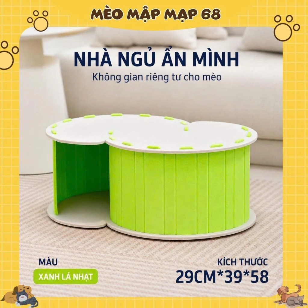 Đồ Chơi Đường Hầm Cho Mèo Hình Chữ S Bằng Dạ Nỉ Cao Cấp - Nhà Cây Ổ Nằm Cho Mèo Vừa Bò Trườn Vừa Nằm Nghỉ - Ảnh 5