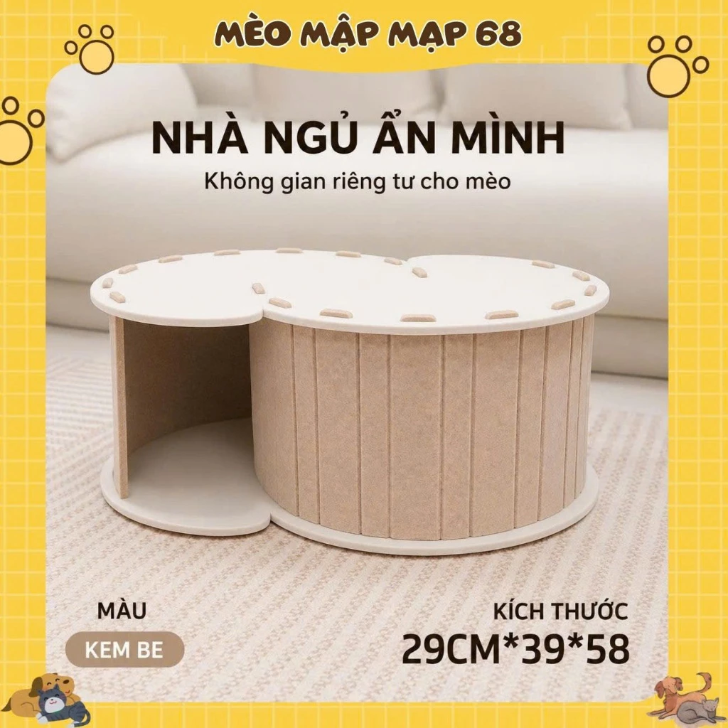Đồ Chơi Đường Hầm Cho Mèo Hình Chữ S Bằng Dạ Nỉ Cao Cấp - Nhà Cây Ổ Nằm Cho Mèo Vừa Bò Trườn Vừa Nằm Nghỉ - Ảnh 7