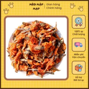 50Gram Gà cuốn cá cơm THAILAN cho chó, mèo - Dinh dưỡng cho thú cưng