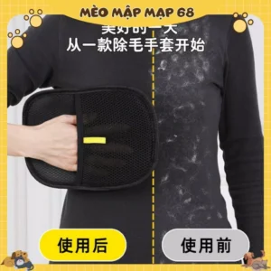Alternative view of (Hàng Loại 2) Găng tay chải lông thú cưng, Vải lưới có thể giặt được Găng tay tẩy lông tĩnh cho thú cưng