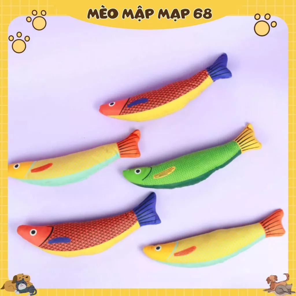 Đồ Chơi Mèo - Cá Canip Cá Nhồi Bông Cho Mèo - Ảnh 5