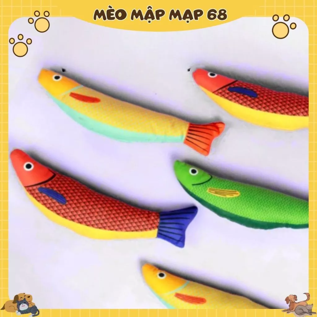 Đồ Chơi Mèo - Cá Canip Cá Nhồi Bông Cho Mèo - Ảnh 3