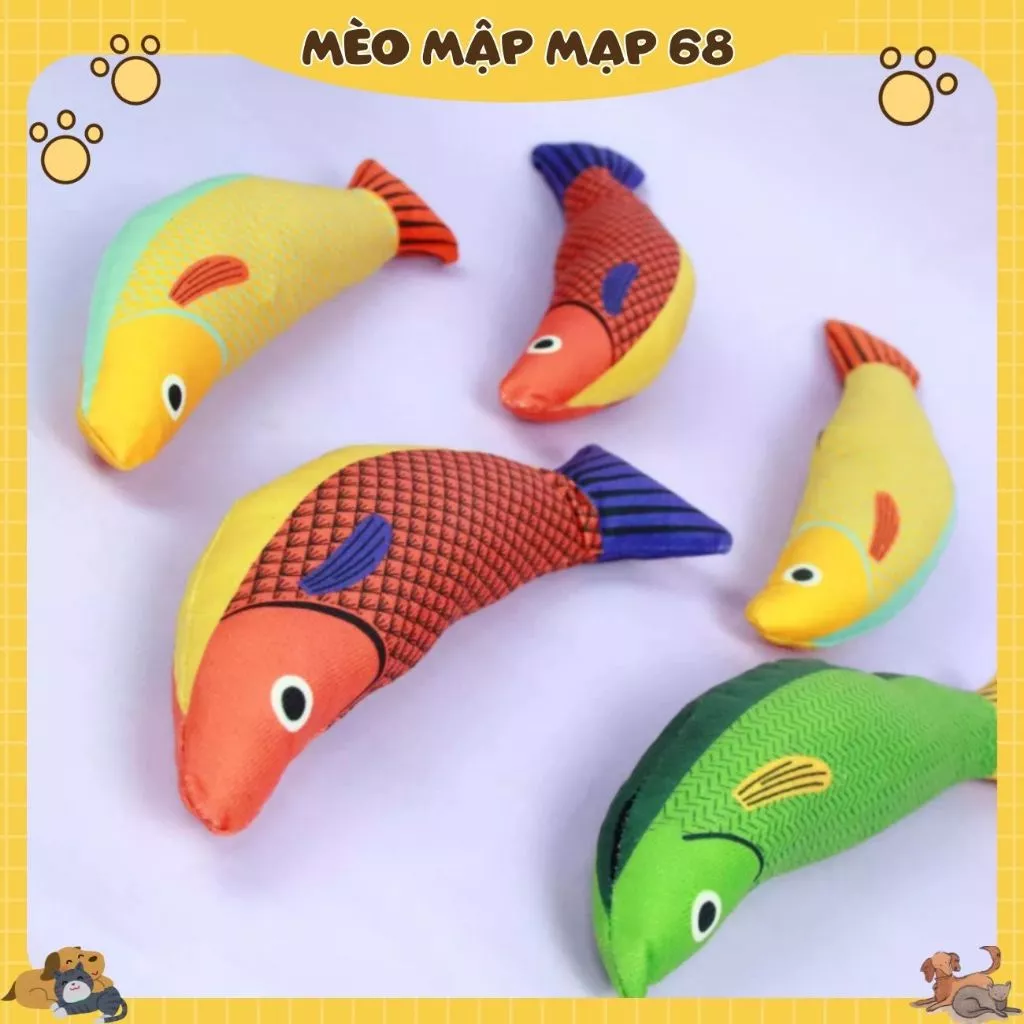 Đồ Chơi Mèo - Cá Canip Cá Nhồi Bông Cho Mèo - Ảnh 4