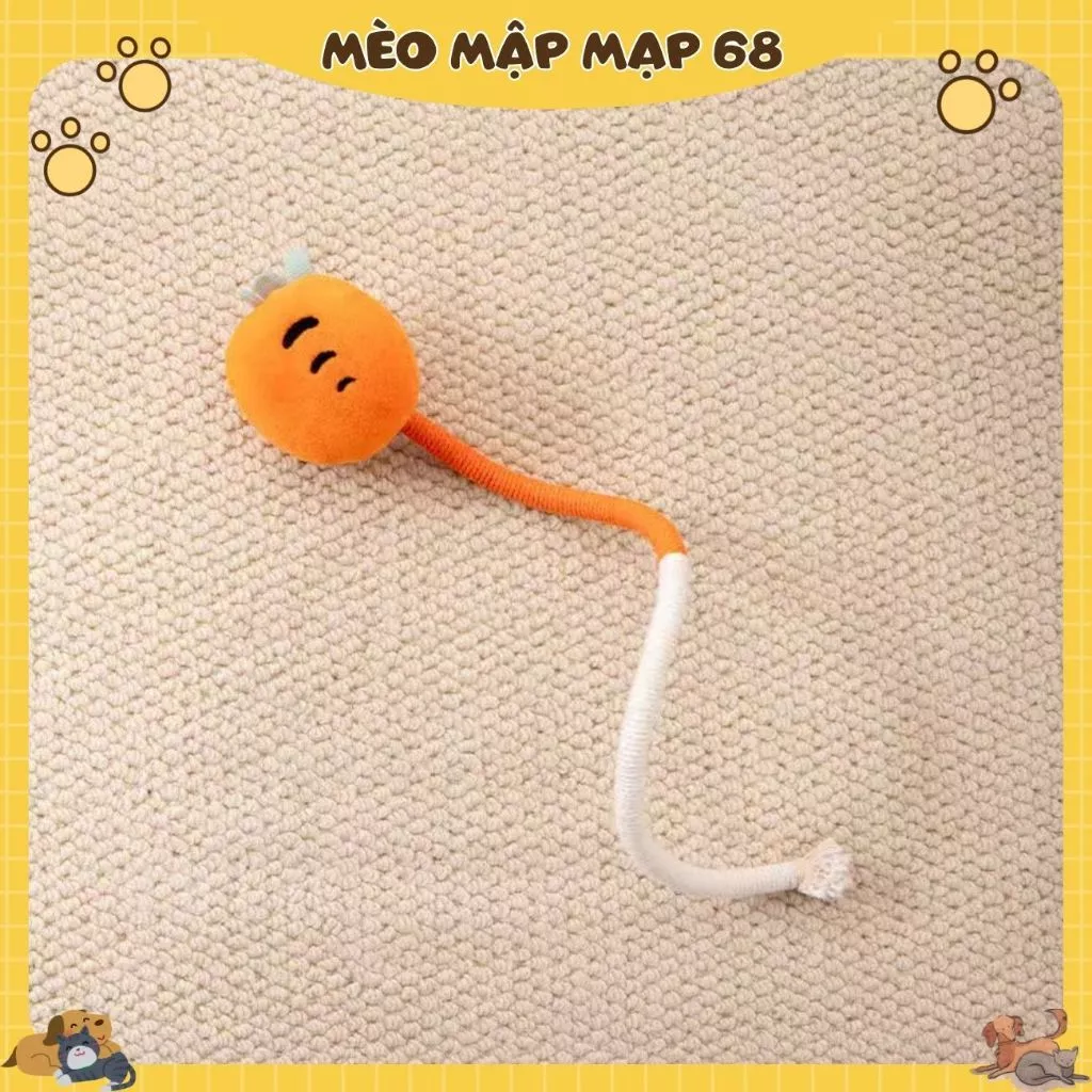 Đồ chơi dây thừng thú cưng chống ngứa răng cho chó mèo dây thừng đồ chơi cho mèo vờn con mồi có kèm cỏ mèo - Ảnh 5