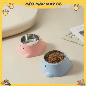 Alternative view of Bát inox khủng long bát đựng thức ăn cho chó mèo thú cưng