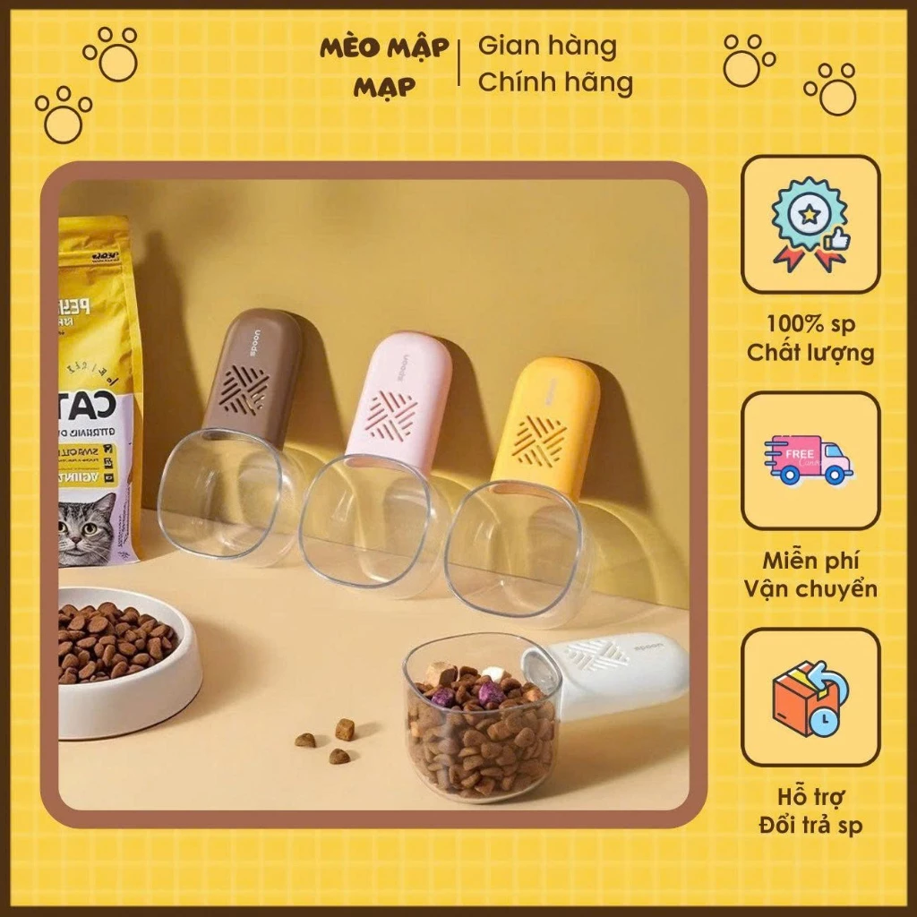 Muỗng đựng thức ăn gia dụng UUMIR, Đa chức năng, Muỗng đo độ ẩm và chống côn trùng PET