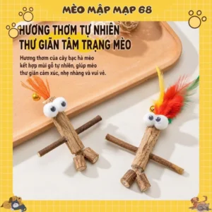 Alternative view of Đồ Chơi Gỗ Mộc Gai Matatabi Cho Mèo Mài Răng Giảm Stress - Cây Cắn Gặm Lông Vũ Mèo Mập Mạp 68