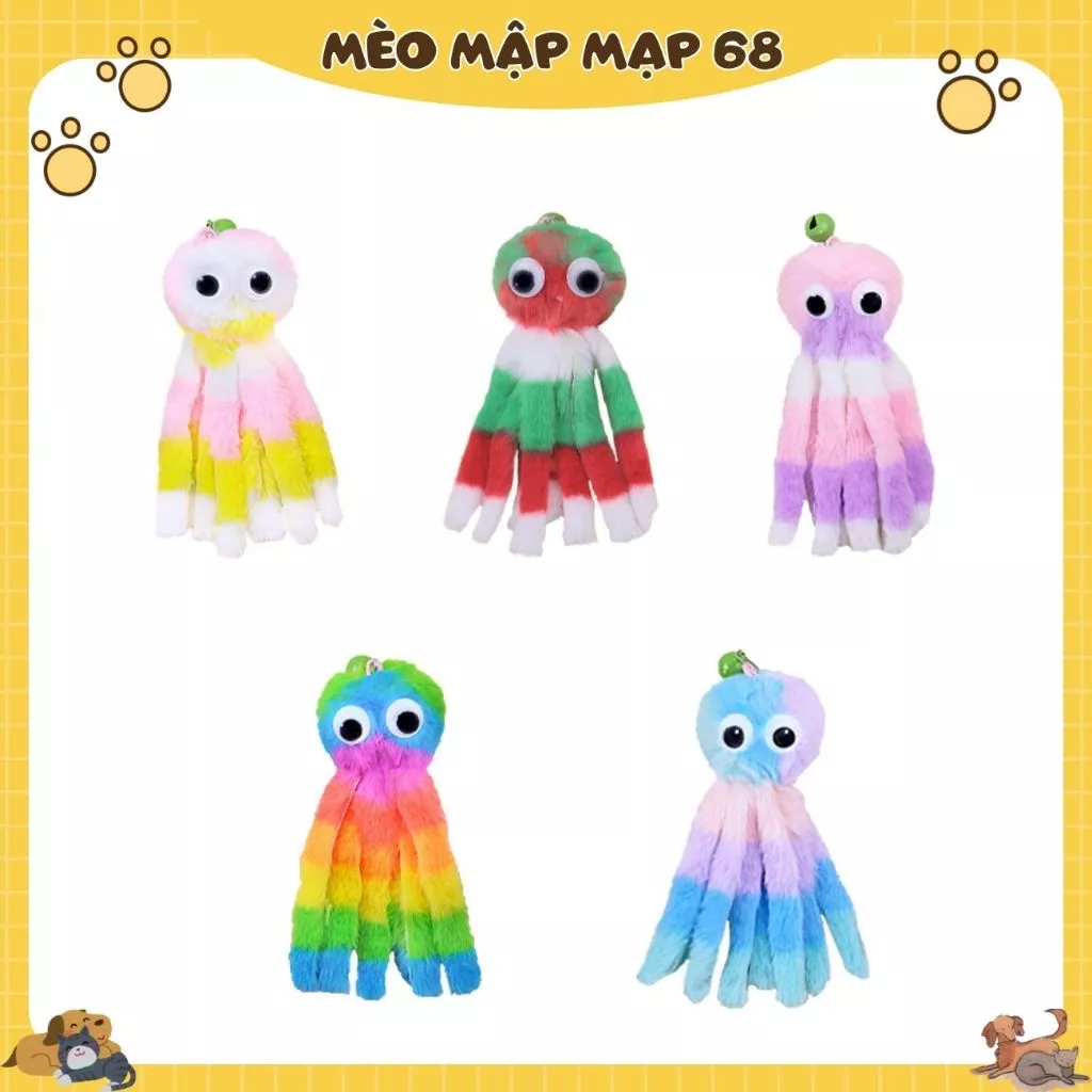 Đồ Chơi Bạch Tuộc Len Cho Mèo – Tăng Tương Tác & Giải Trí Hiệu Quả 🐾 - Ảnh 5