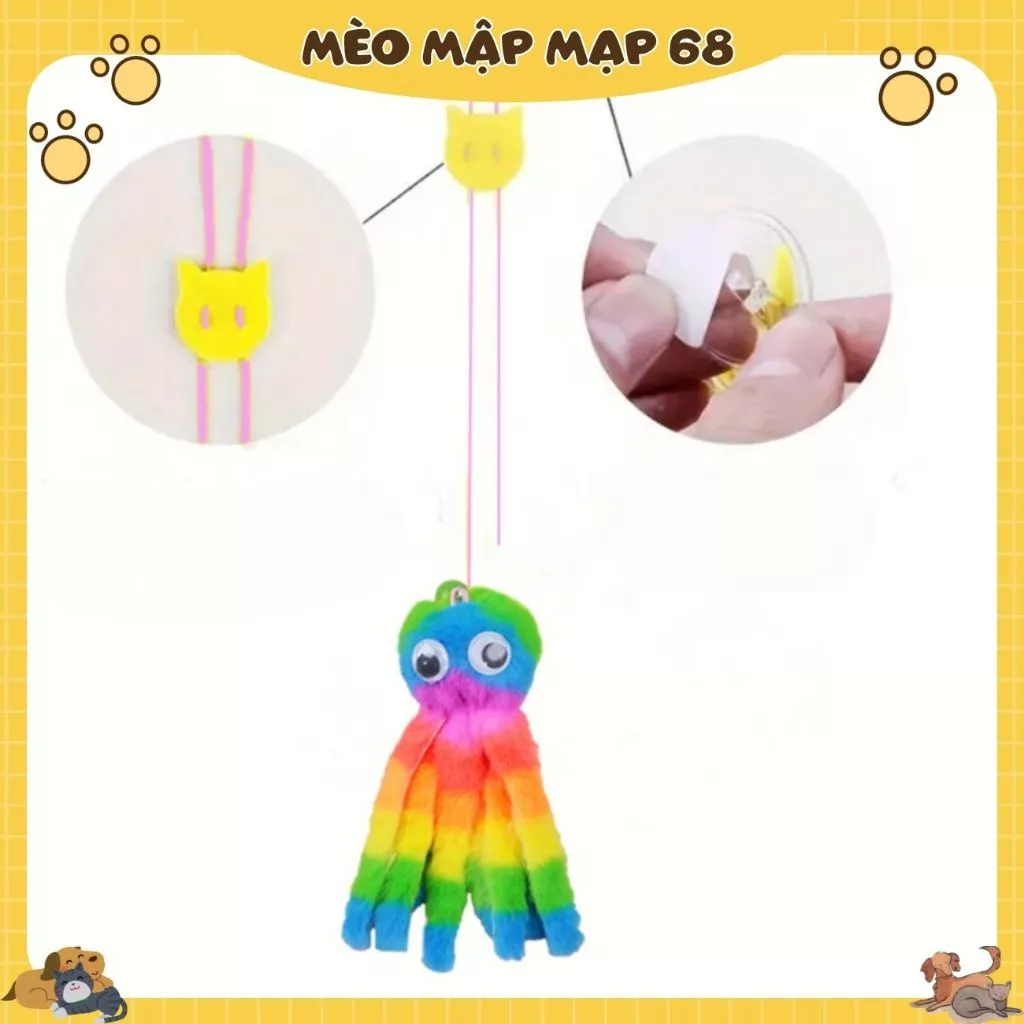 Đồ Chơi Bạch Tuộc Len Cho Mèo – Tăng Tương Tác & Giải Trí Hiệu Quả 🐾 - Ảnh 4