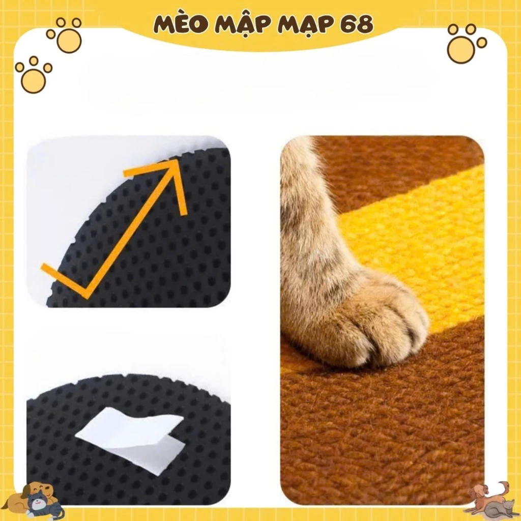 Bàn cào móng treo tường cho mèo dễ thương - Ảnh 4